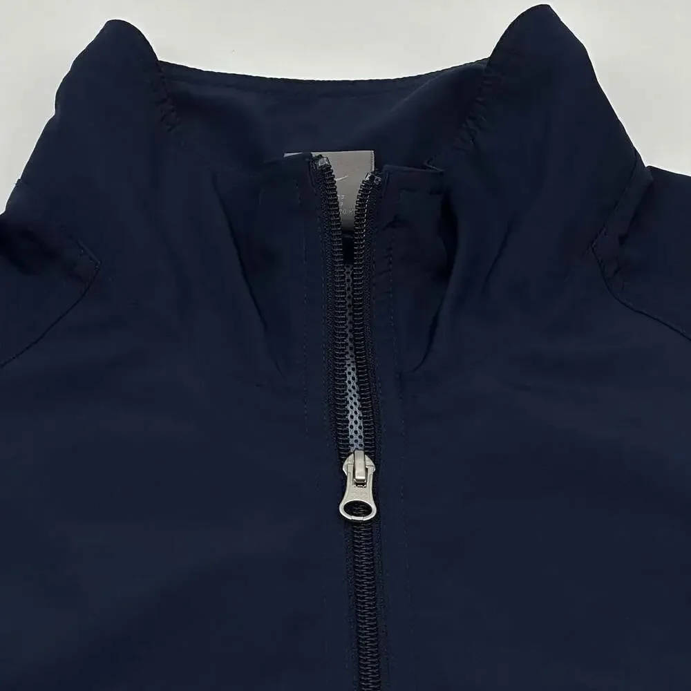 Vintage Y2K Gray Tag Nike Size XXL Blue Mesh Lined Zip Track Jacket Windbreaker